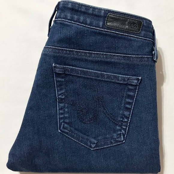 AG Adriano Goldschmied The Stilt Cigarette Leg Dark Stretch Denim Jeans - 25R - Picture 16 of 16